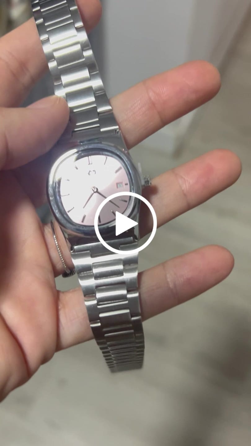 Customer video review of Reloj Dainty ~ Silver-Pink