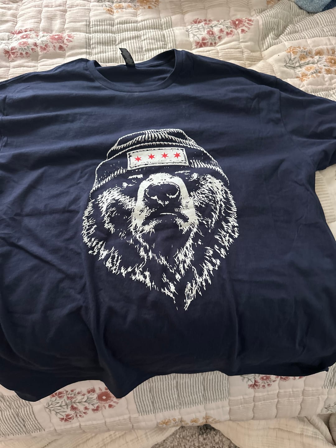 Customer photo review of Chicago Bear T-Shirt