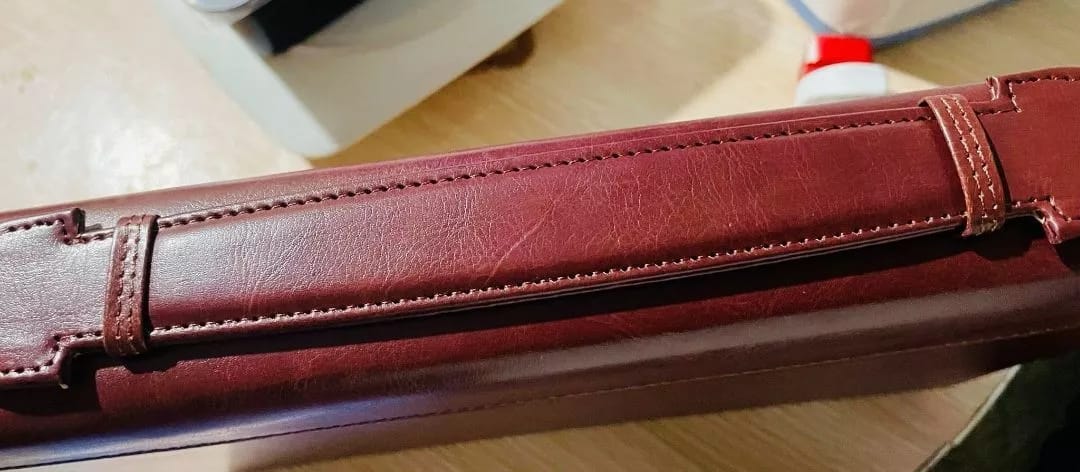 Customer photo review of Leather Portfolio Bag With Handle