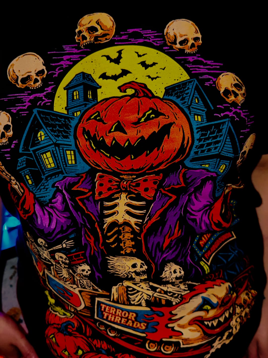 Customer photo review of Midnight Fairgrounds T-Shirt