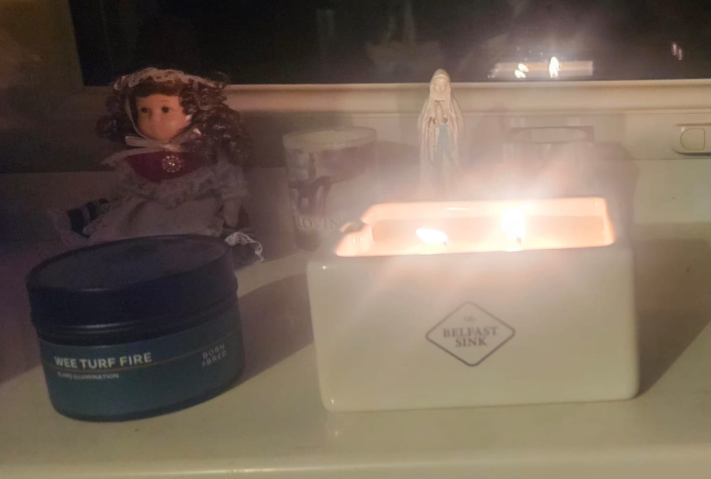 Customer photo review of Belfast Sink Candle | Cowfield Design