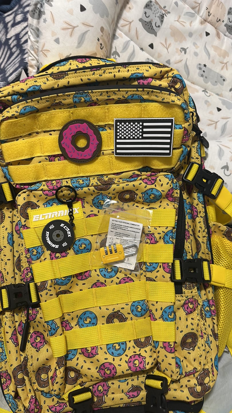 Customer photo review of Mochila Táctica V1 45L All In Donuts