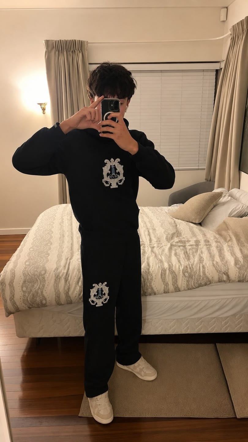 Customer photo review of GREECE HOODIE - NAVY