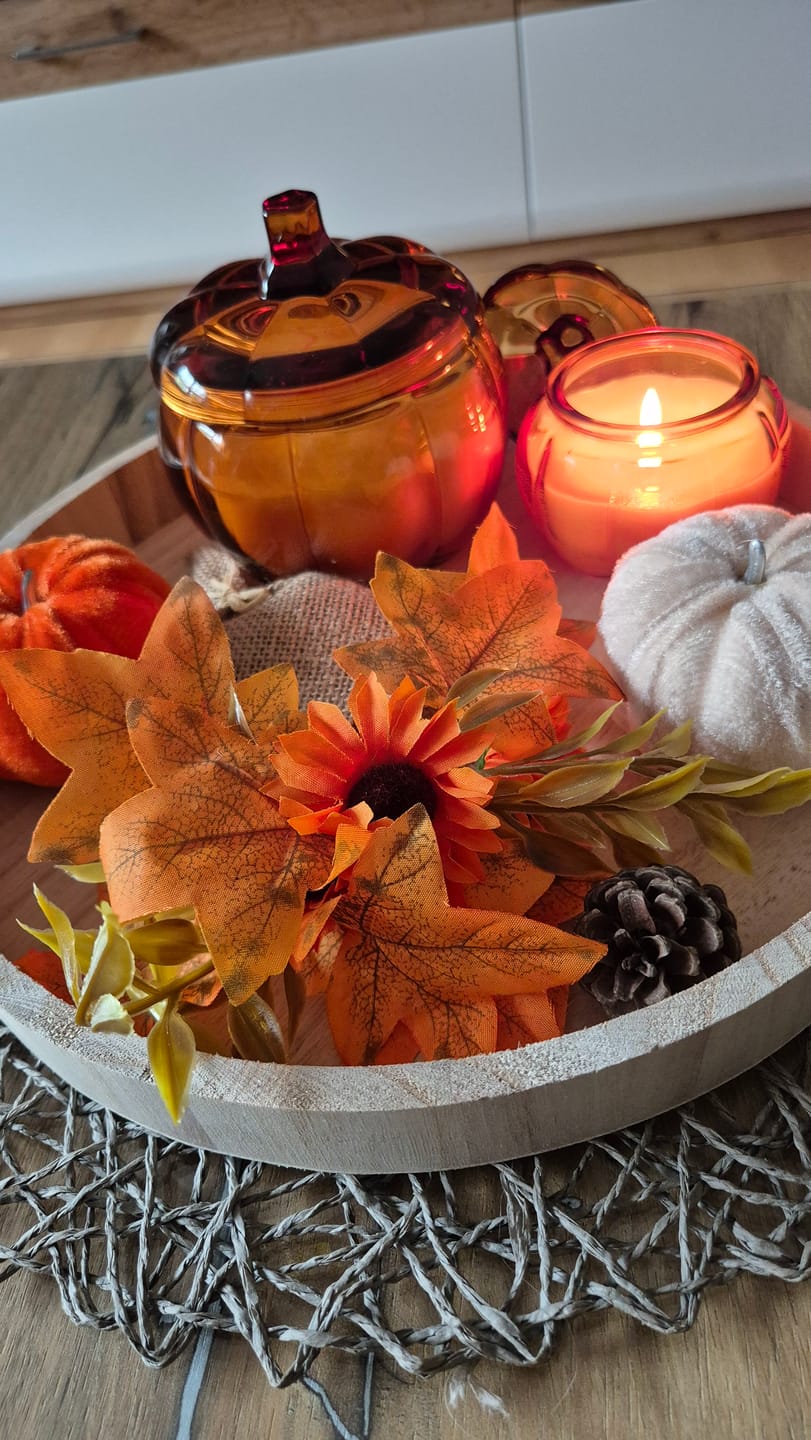 Customer photo review of Glaskürbis Kerzen Set (2-teilig) – Herbst & Halloween Deko Duftkerzen
