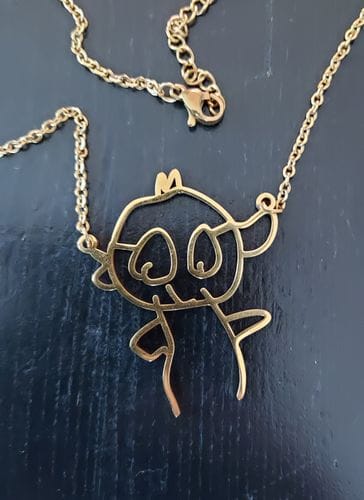 Customer photo review of Halskette aus Kinderzeichnung