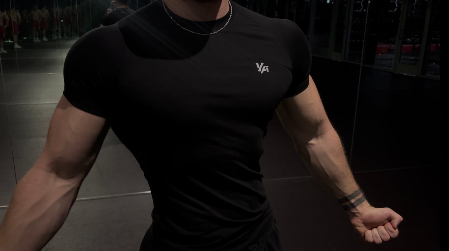 Customer photo review of 4016 - Natural Cotton Compression Tees