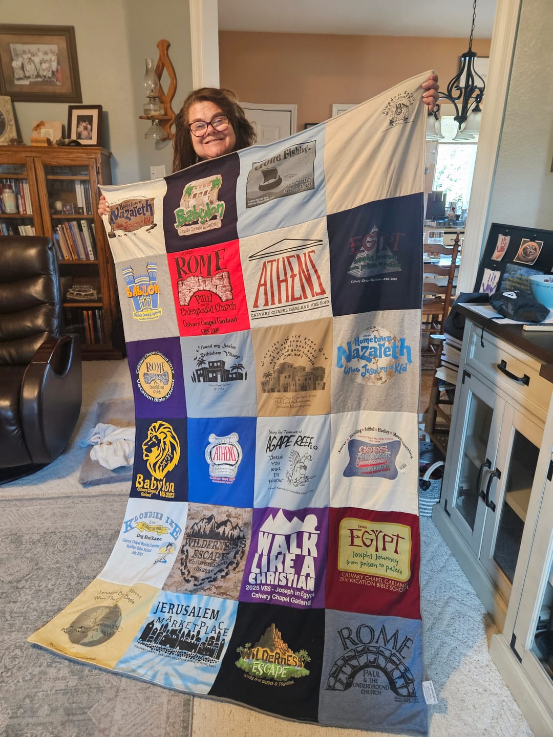 Customer photo review of Project Repat T-Shirt Quilt