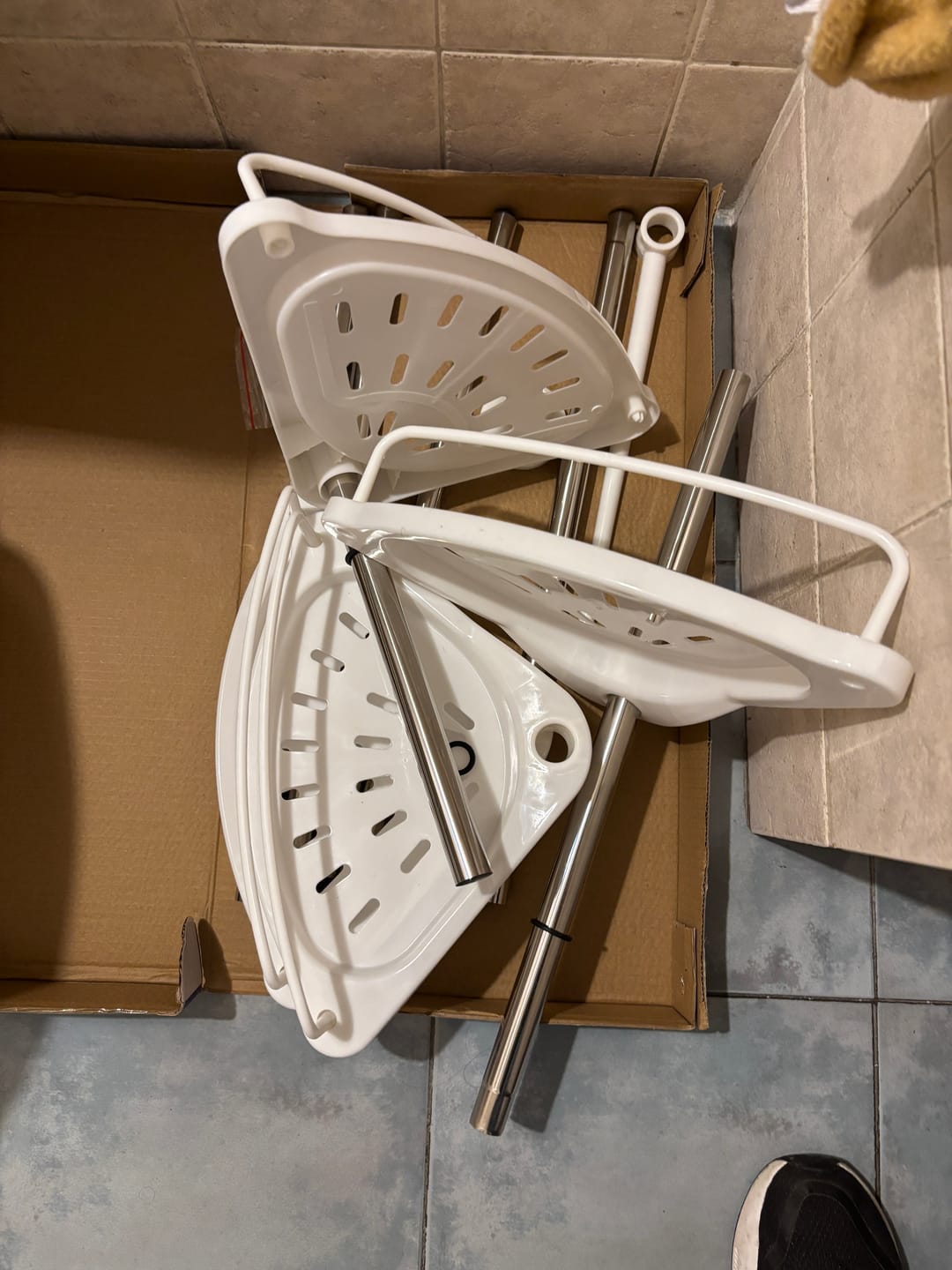 Customer photo review of Esquinero Organizador De Ducha Ajustable