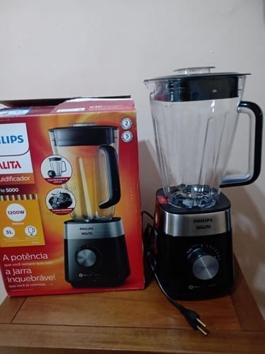 Customer photo review of PHILIPS Liquidificador Série 5000, RI2242, Preto, Jarra Inquebrável, Walita