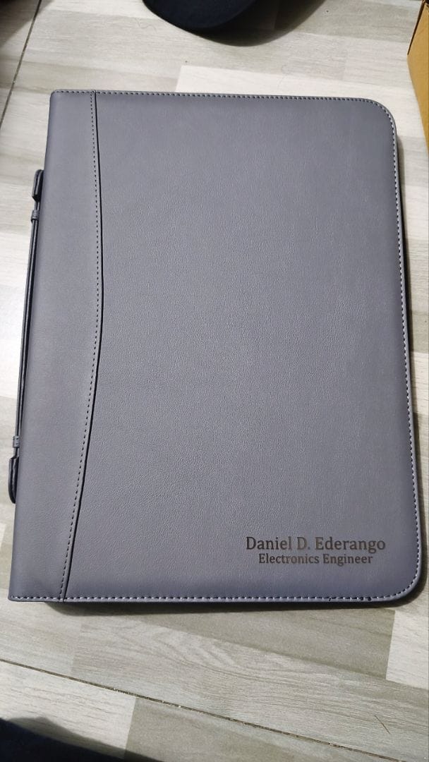 Customer photo review of Leather Portfolio Bag With Handle