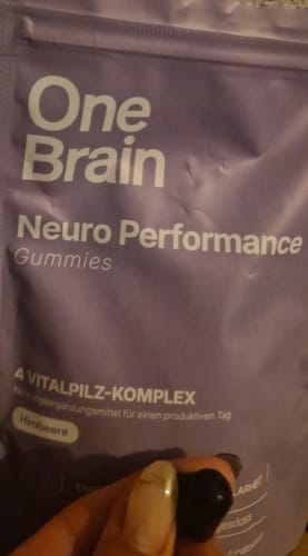 Customer photo review of OneBrain Vitalpilz Gummies