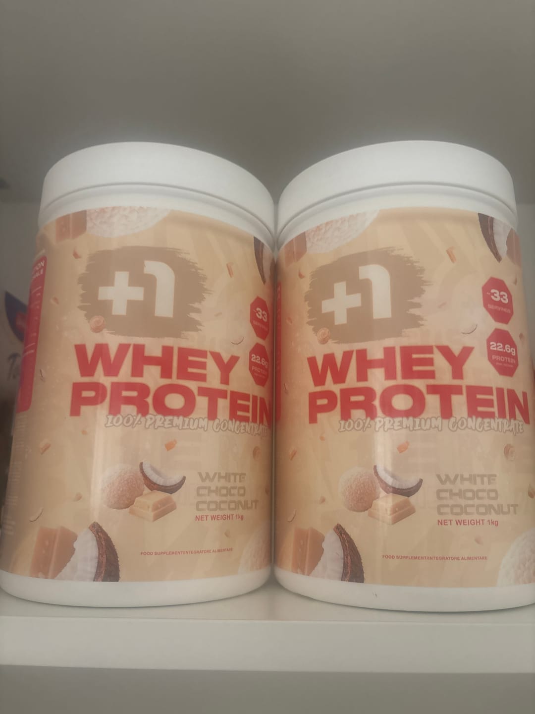 Customer photo review of +1© PREMIUM WHEY PROTEIN (1kg)
