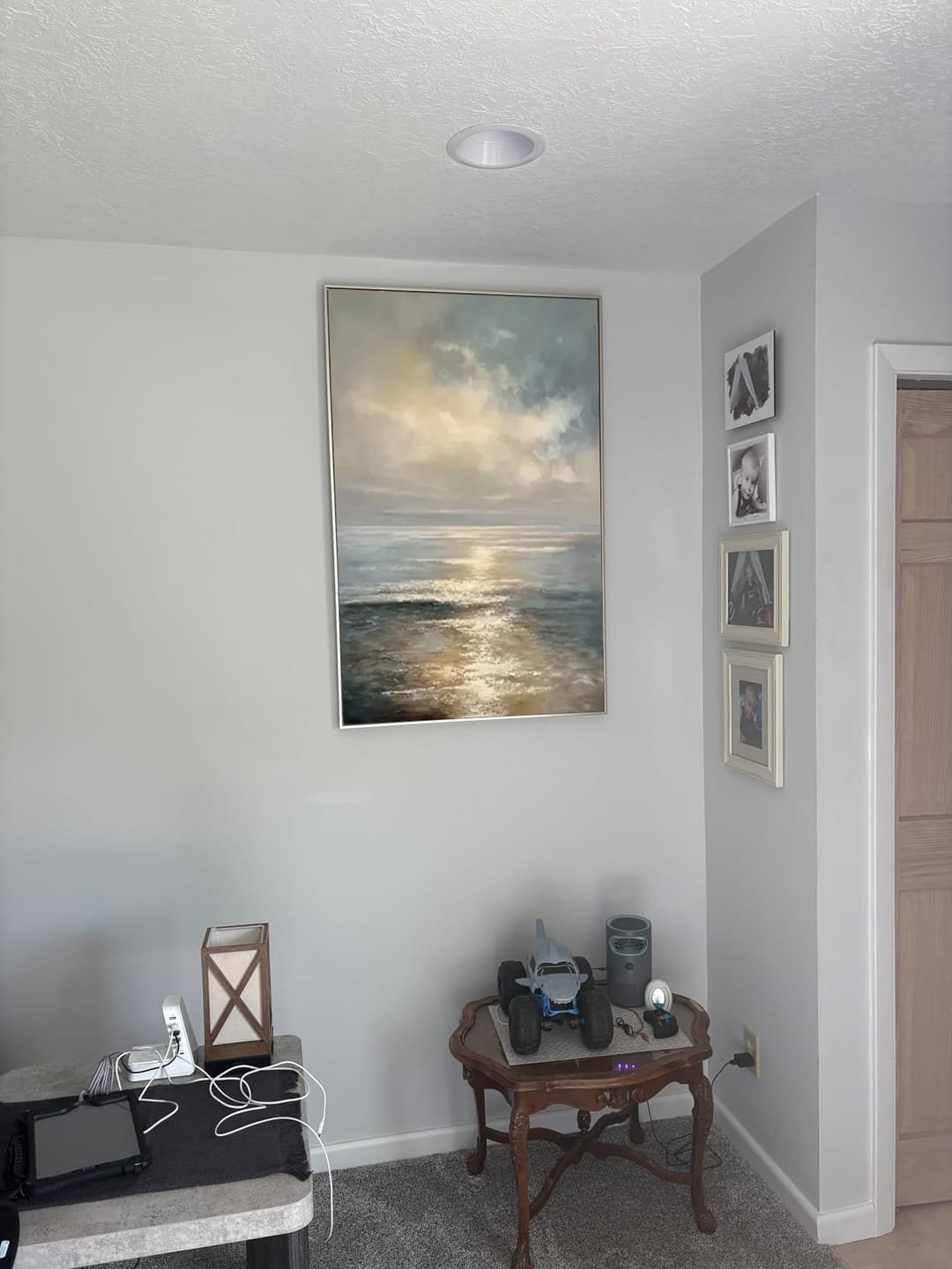 Customer photo review of Abstract Ocean And Sky Canvas Art #OS027