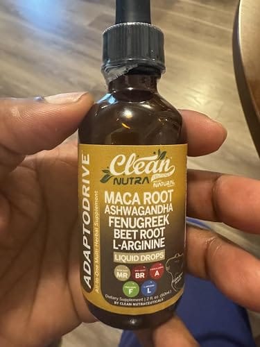 Customer photo review of Organic Maca Root Liquid Drops with Ashwagandha, Fenugreek & L-Arginine - Men & Women Vitality, 2oz