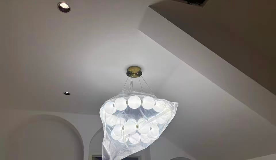 Customer photo review of WOMO Pearl Necklace Round Chandelier-WM2344