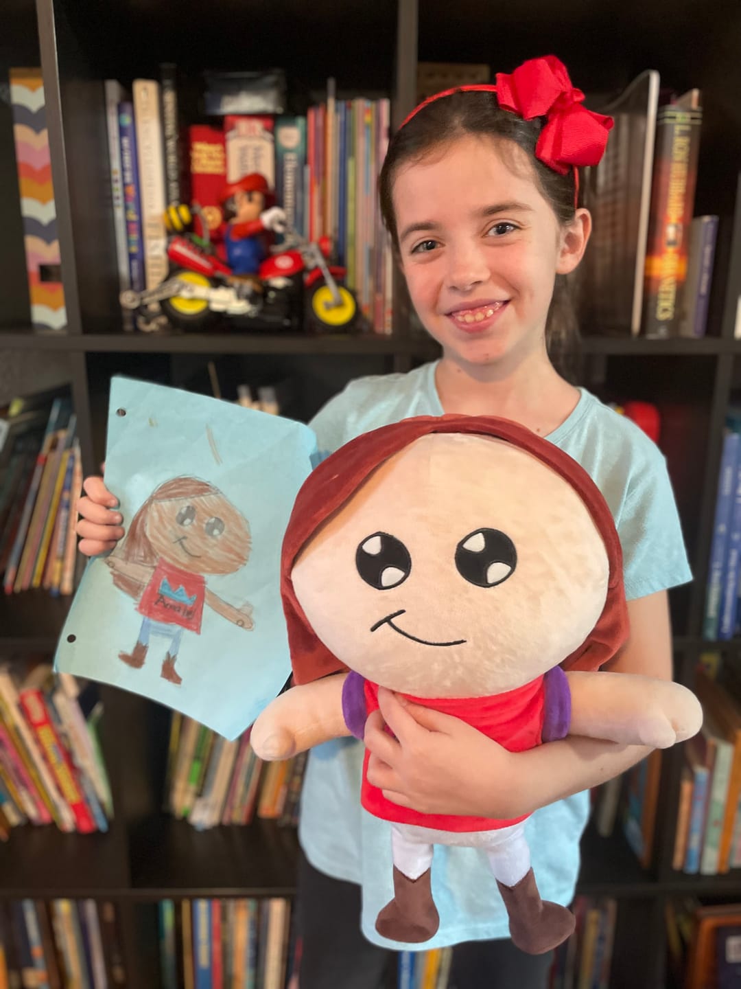 Customer photo review of Kids Artwork Plush