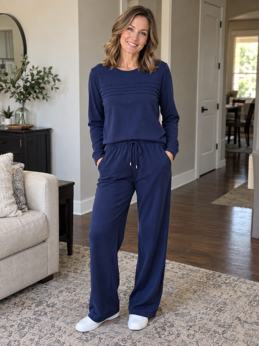 Customer photo review of 🔥 LAST DAY BLACK FRIDAY — 57% OFF ✨TALBOTS Women’s Crew Neck Lounge Set