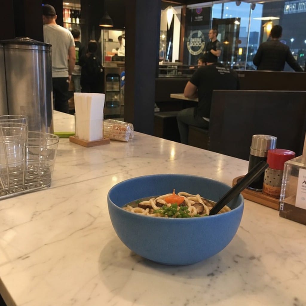 Customer photo review of Noodle Bowls 37.7oz Porcelain for Modern Dining (Pack of 6)