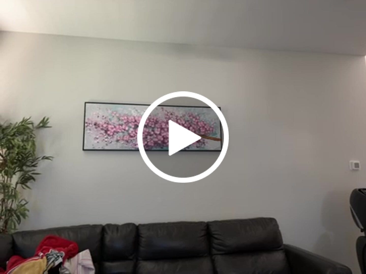 Customer video review of Plaster Art Texture Painting #SG052