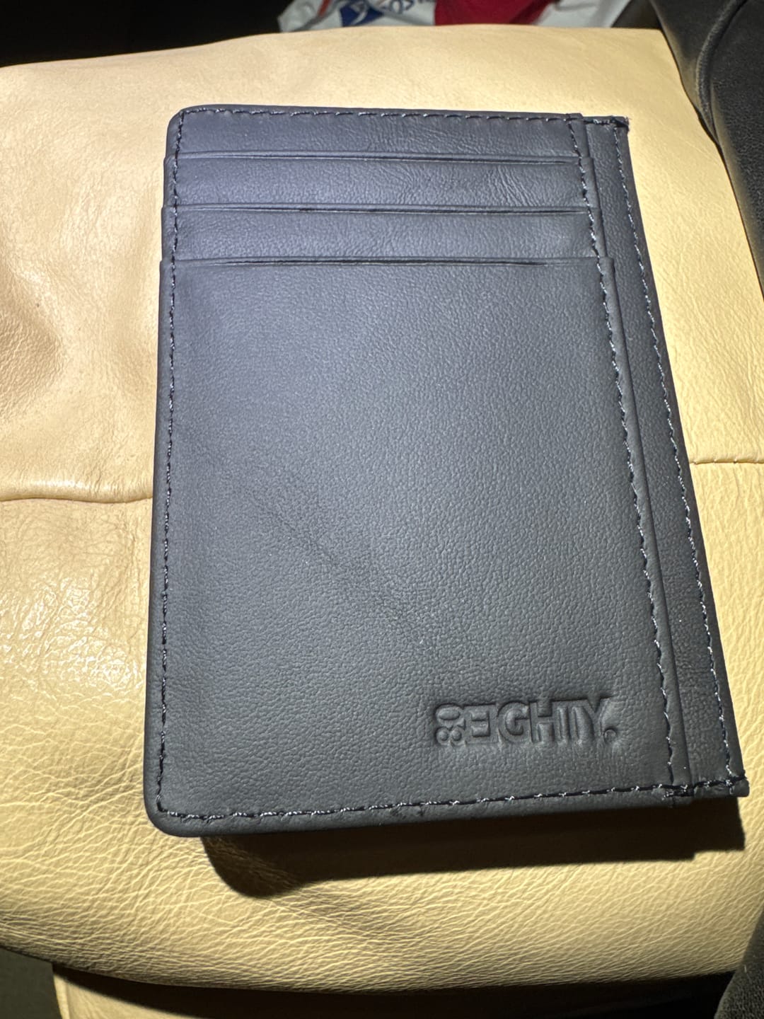 Customer photo review of 80Eighty® Black Leather Wallet