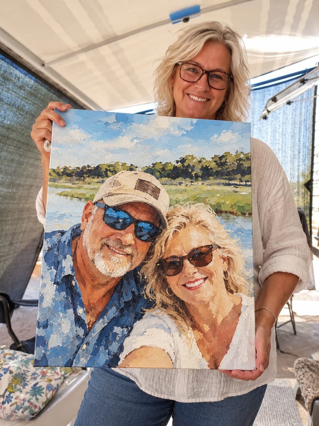 Customer photo review of Custom Paint by Numbers Kit - Turn Your Photo Into Hand-Painted Art