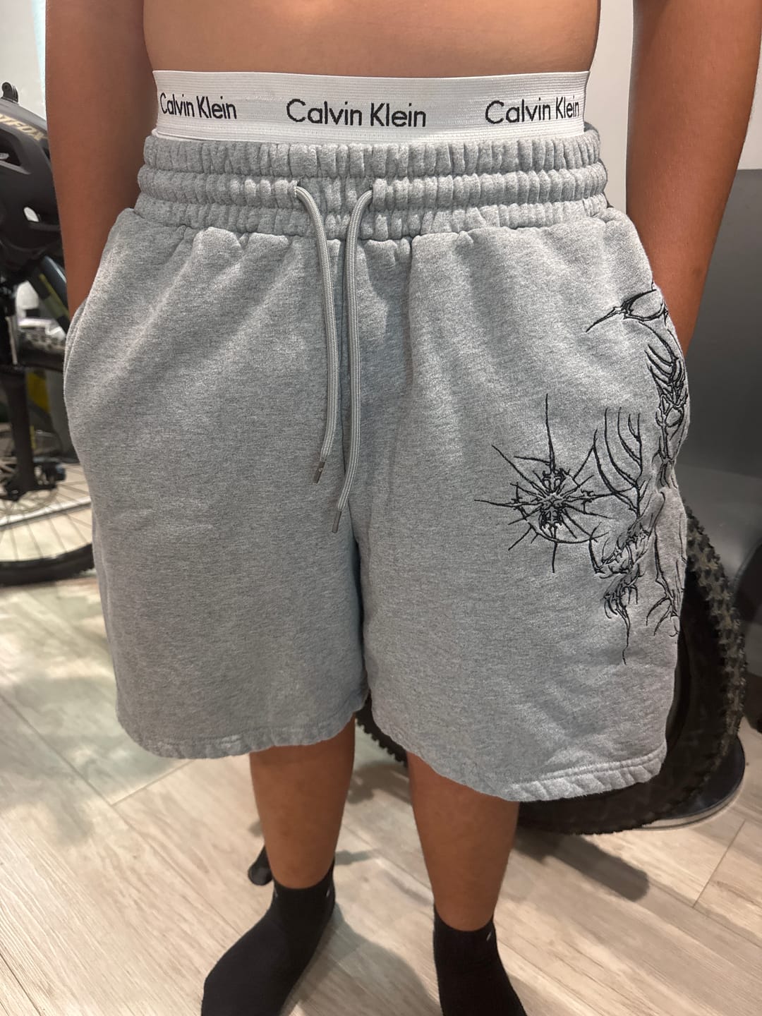 Customer photo review of 1093 - Cyberpunk Fleece Shorts