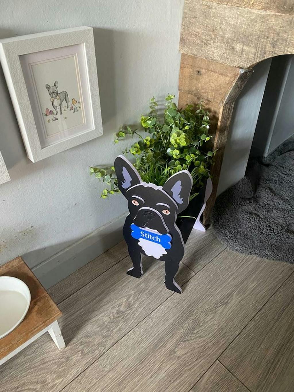 Customer photo review of Dog Planter - French Bulldog