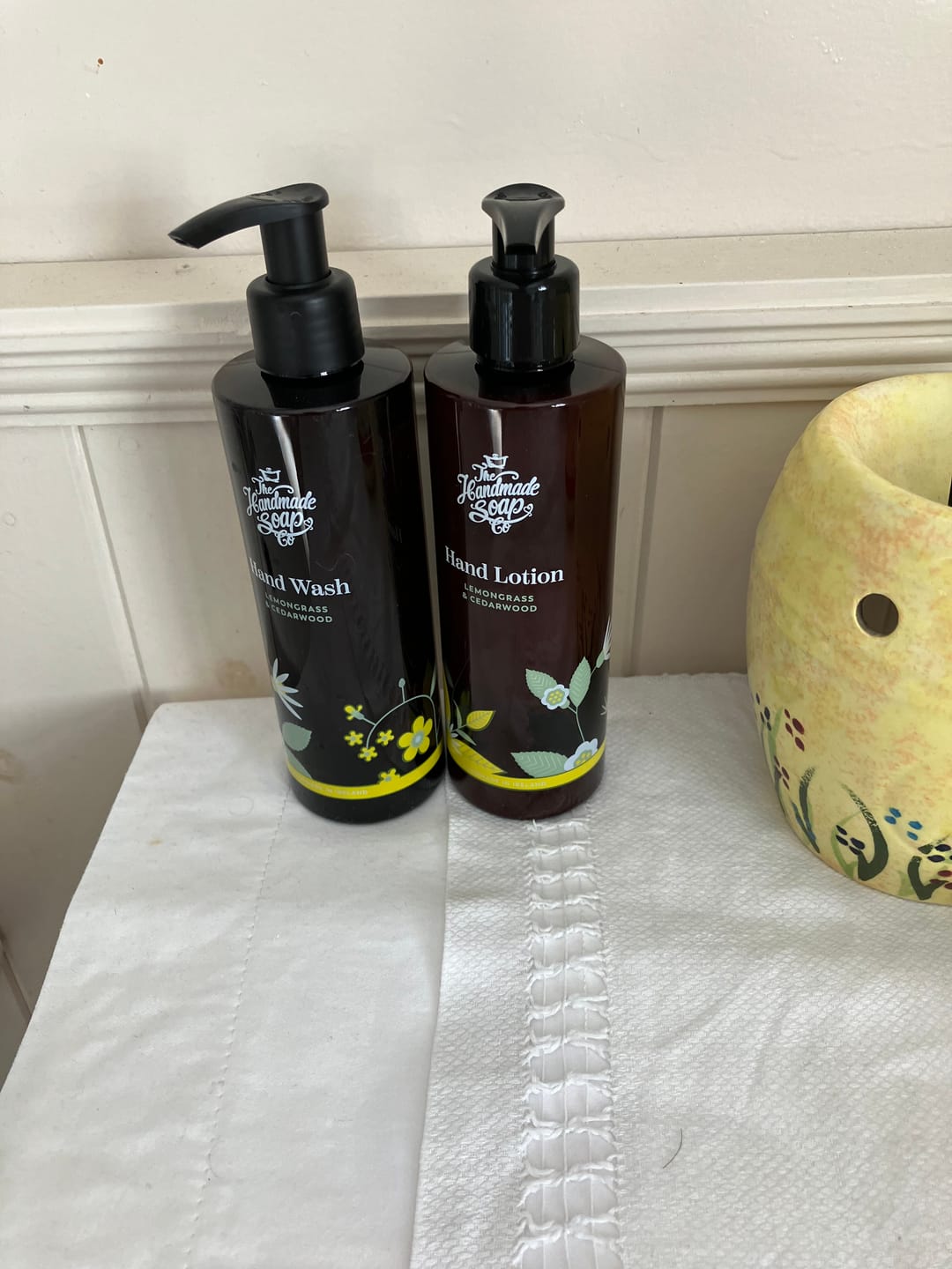 Customer photo review of Hand Wash & Lotion Set - Lemongrass & Cedarwood | 250ml x 2