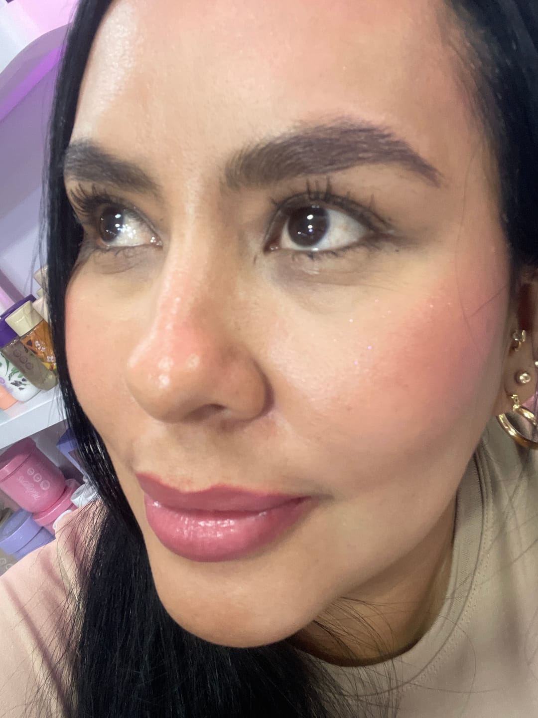 Customer photo review of PESTAÑINA A PRUEBA DE AGUA