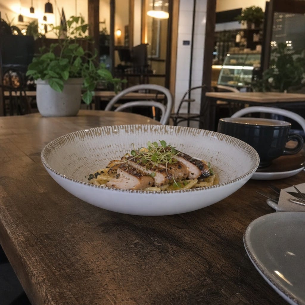 Customer photo review of Coupe Bowls 182mm Taupe Ceramic for Elegant Dining (Pack of 12)