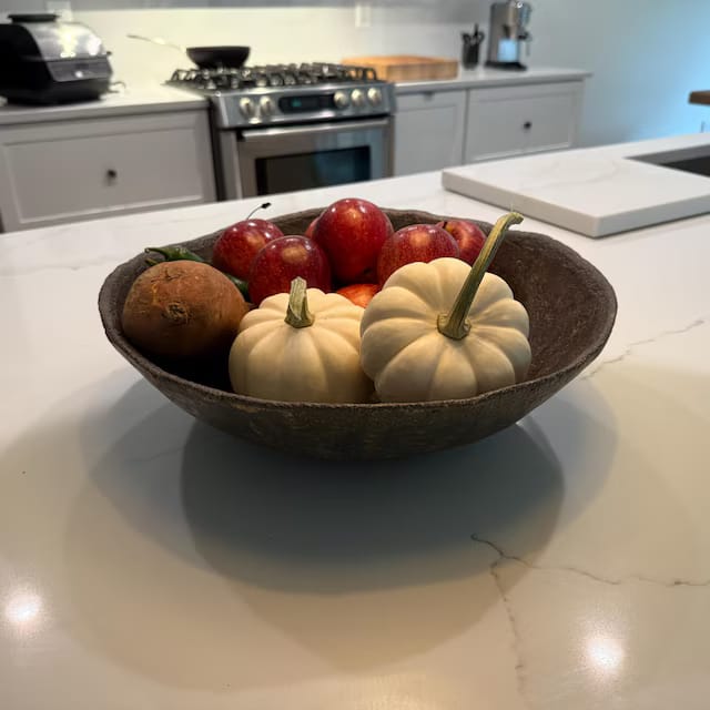 Customer photo review of Handmade Ceramic Centerpiece Bowl
