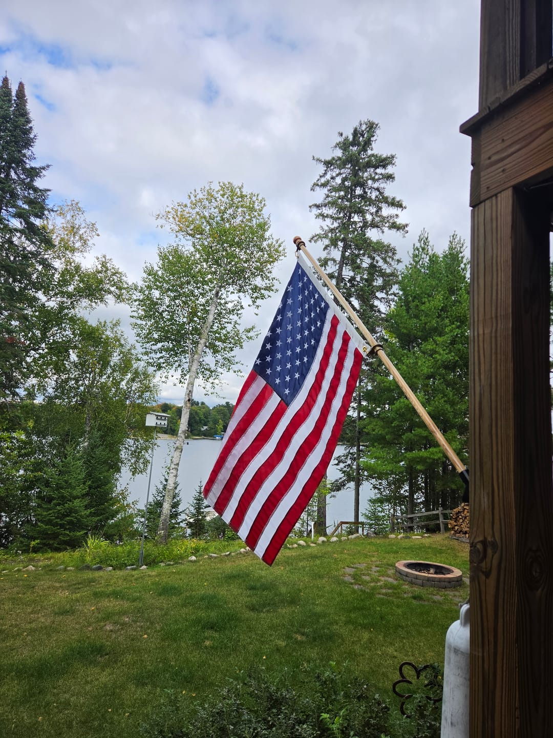 Customer photo review of 3' x 5' American Flag Set