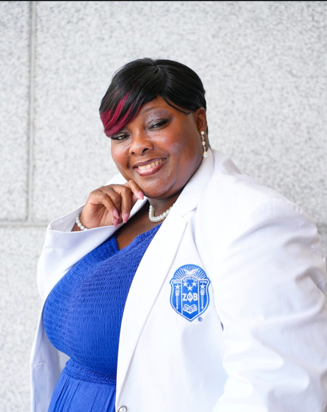 Customer photo review of Zeta White Blazer