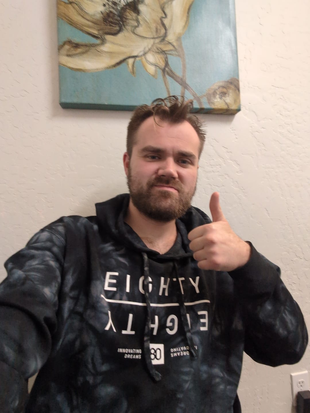 Customer photo review of 80Eighty® TieDye Mirror Hoodie