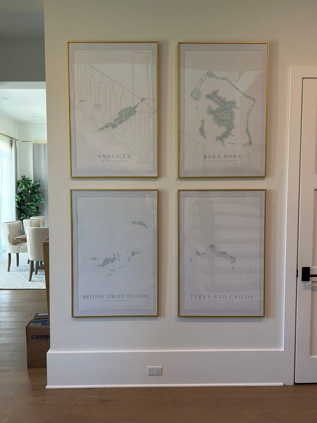 Customer photo review of British Virgin Islands Map Print