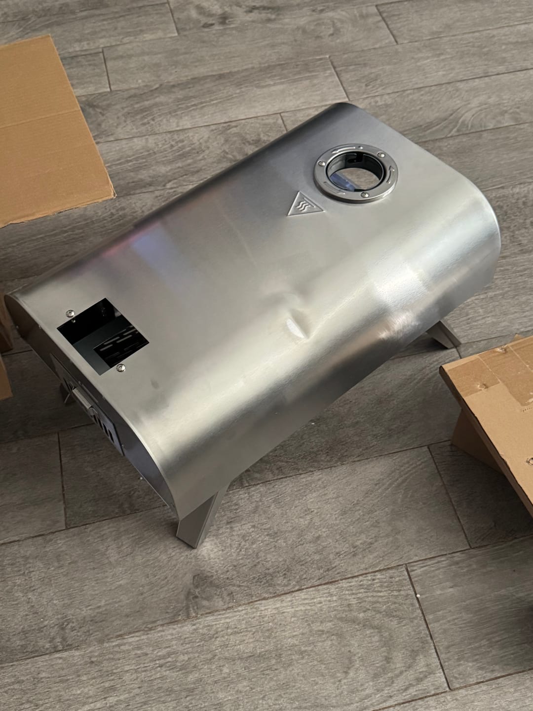 Customer photo review of 12" Wood Pellet Pizza Oven (Clearance)