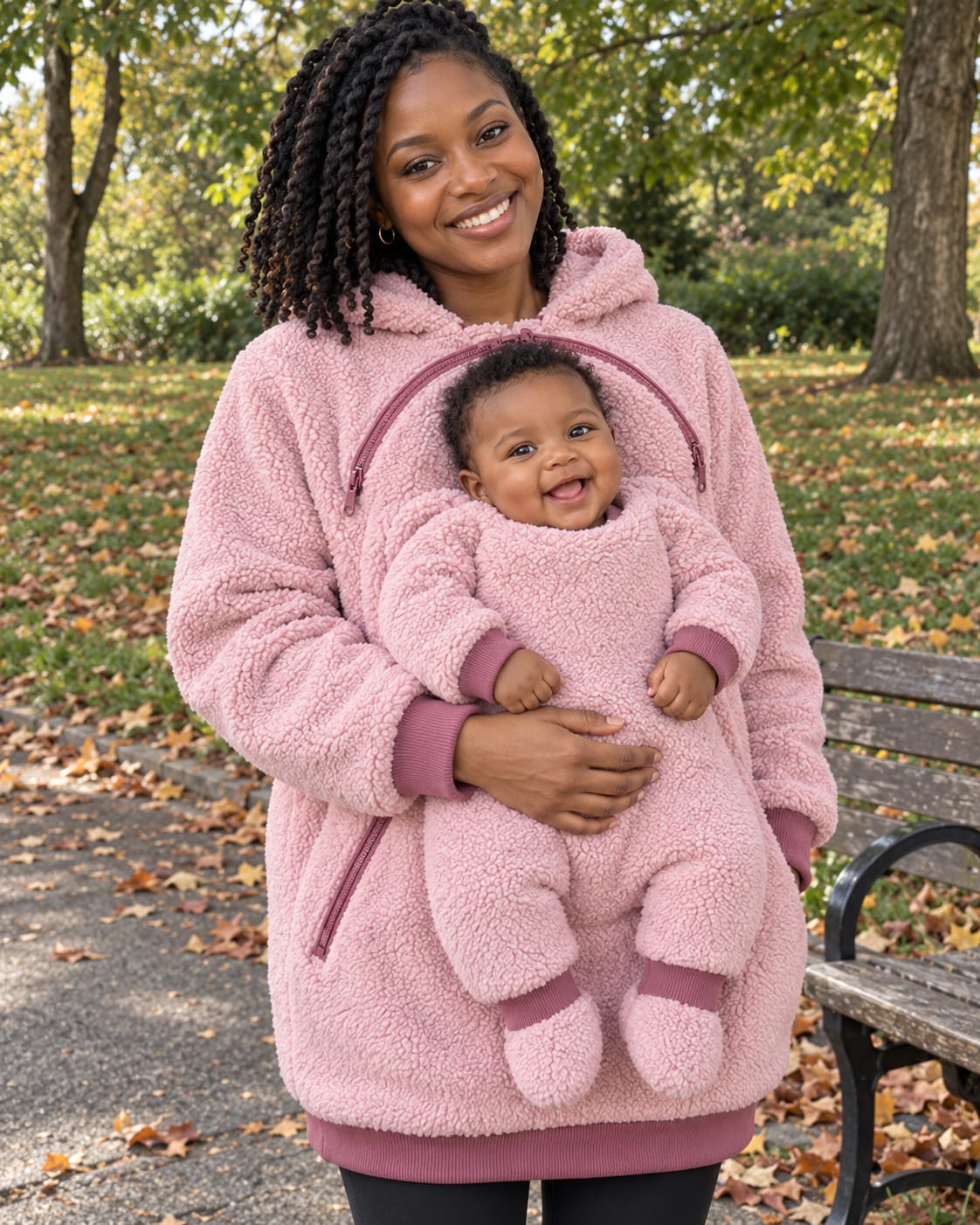 Customer photo review of NÄHLI Duo – Hoodie mit Babyeinsatz