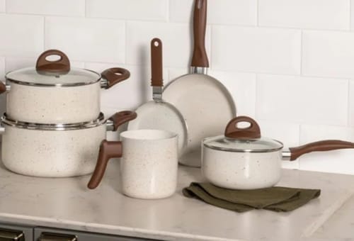 Customer photo review of Brinox - Jogo de Panelas 8 Peças Ceramic Life Smart Plus - Vanilla