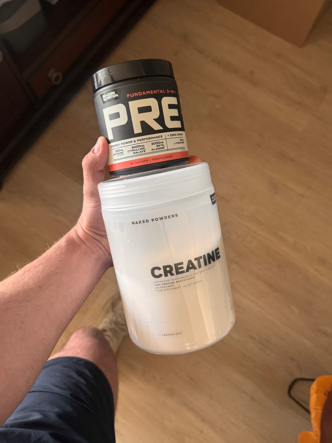 Customer photo review of Fundamental 3-in-1 PRE Peach - 300g | 60 scoops (New)