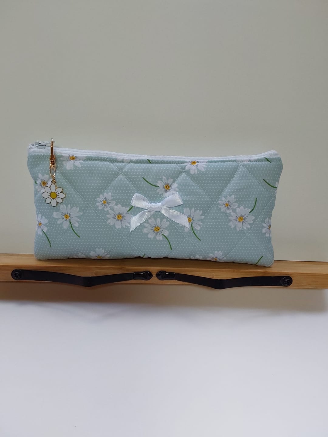 Customer photo review of White Flowers and Polka Dots Polycotton Fabric