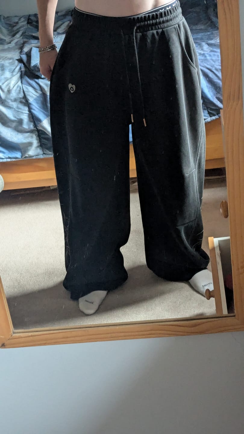 Customer photo review of Aelfric Eden Blade Baggy Barrel Sweatpants
