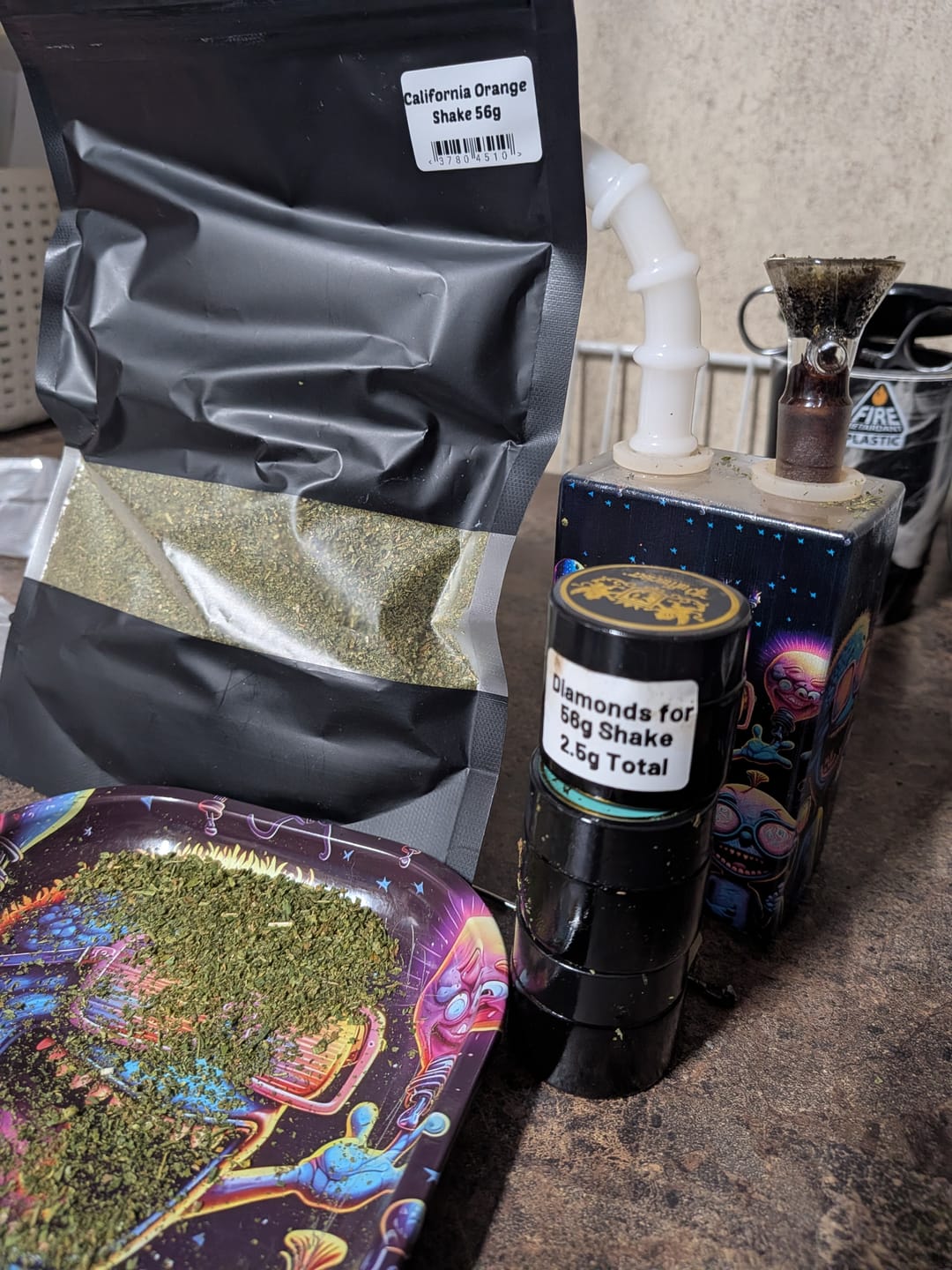 Customer photo review of 💎California Orange - Diamond Infused Shake 1oz (Buy 1 Get 1)