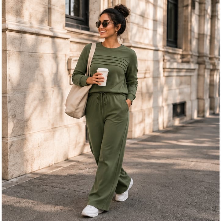 Customer photo review of 🔥 LAST DAY BLACK FRIDAY — 57% OFF ✨TALBOTS Women’s Crew Neck Lounge Set