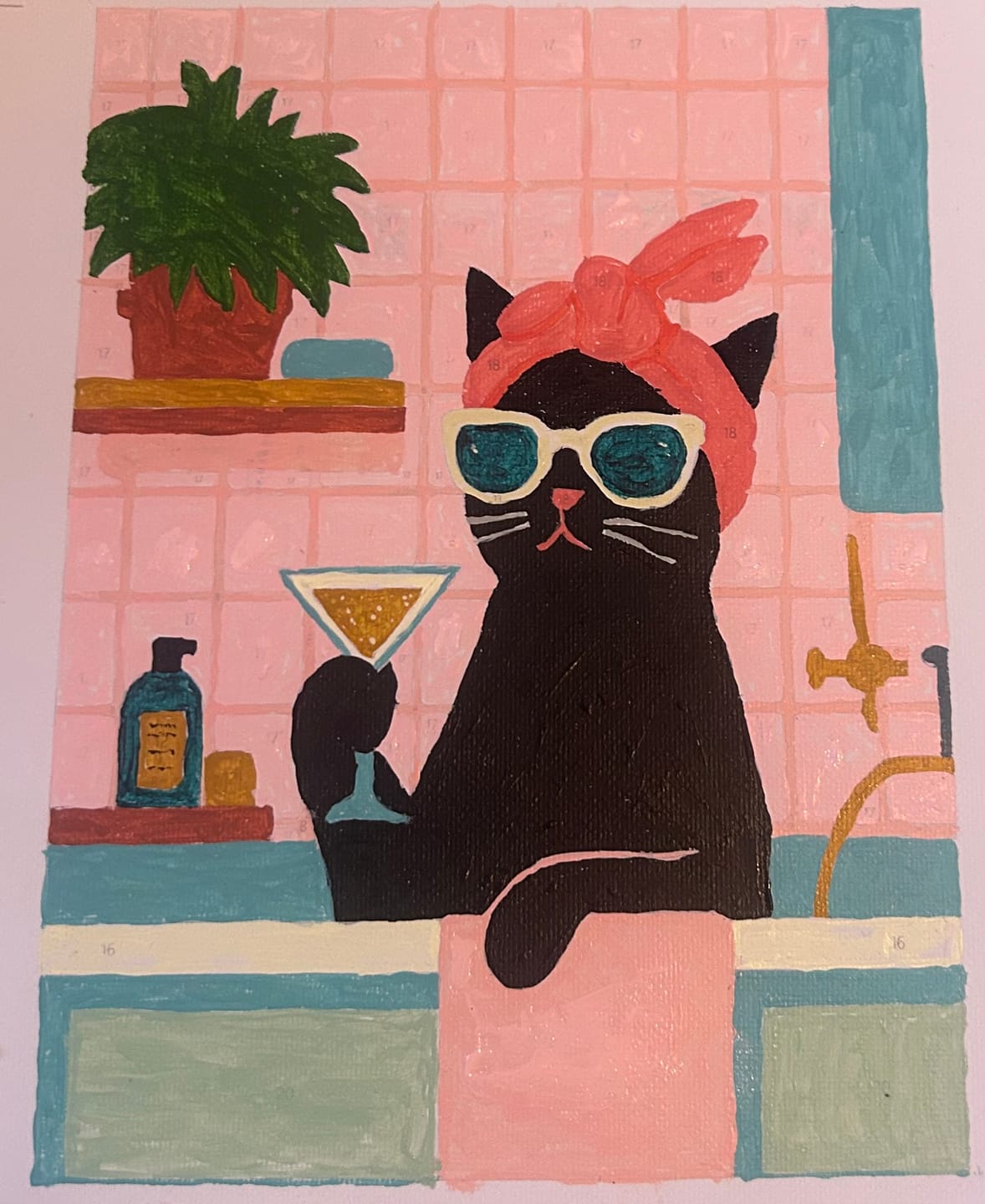Customer photo review of Surprise Painting | Paint by Numbers