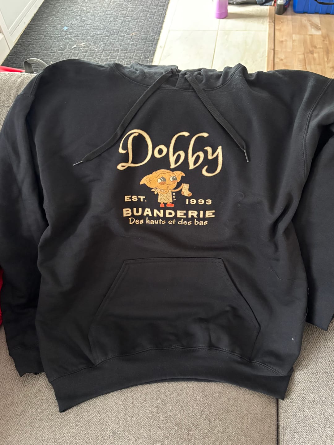 Customer photo review of Hoodie Buanderie Dobby