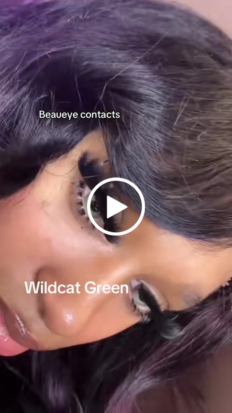 Customer video review of Wildcat Green Prescription Colored Contact Lenses
