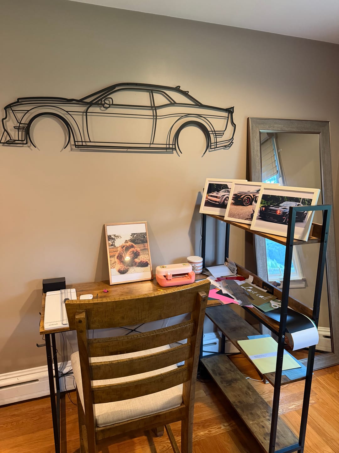 Customer photo review of Challenger SRT Detailed Silhouette Metal Wall Art