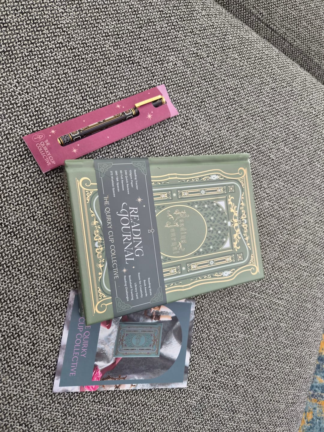 Customer photo review of Reading Journal - Sage