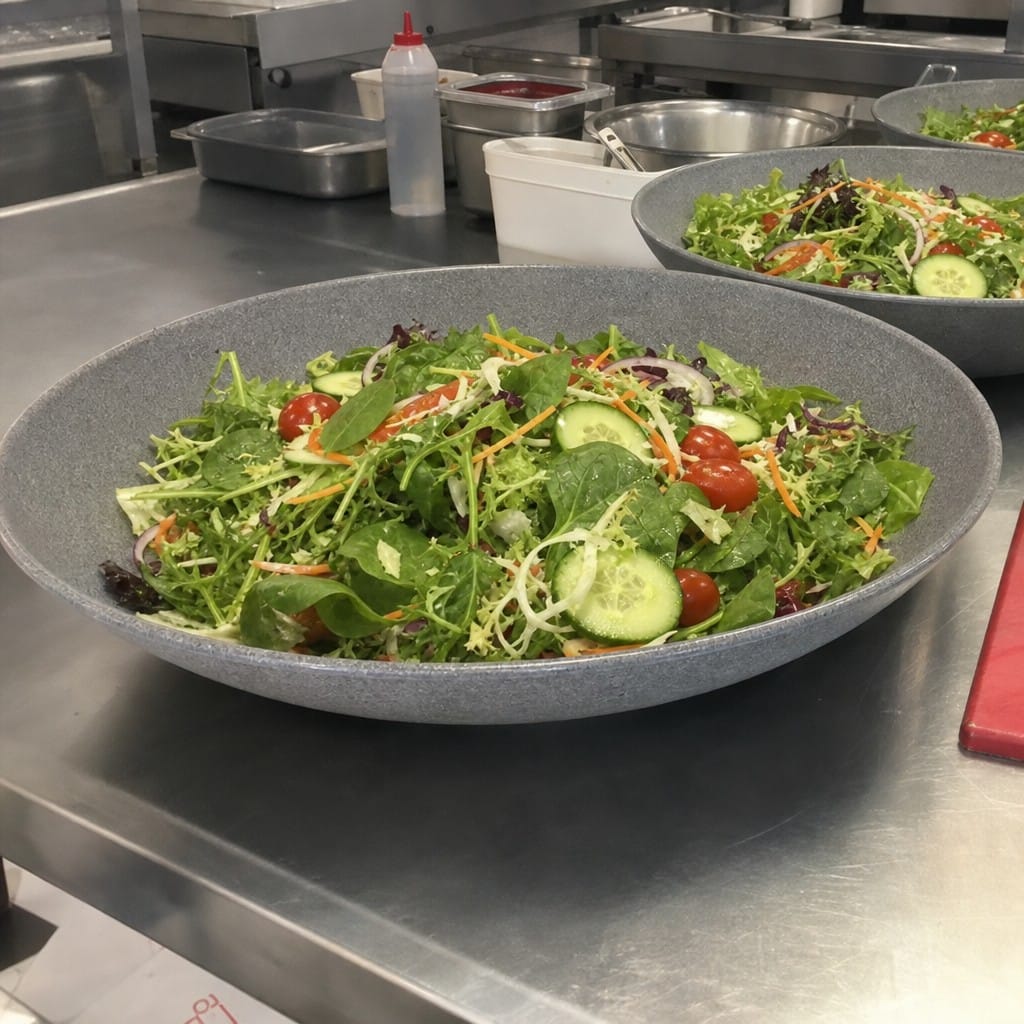 Customer photo review of Trace Bowls 380mm Grey Melamine for Buffets (Pack of 2)
