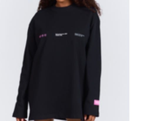 Customer photo review of GRADIENT LOGO LONGSLEEVE T-SHIRT PINK/BLACK